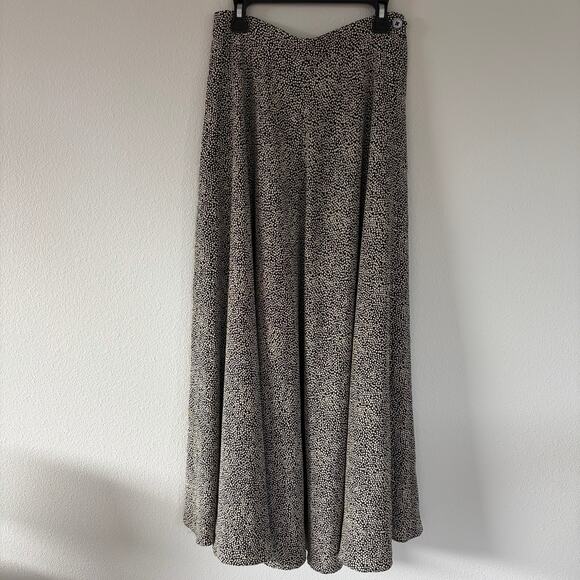 Ralph Lauren Dresses & Skirts - Ralph Lauren Purple Label 100% Silk Dotted Maxi Skirt (6) Vtg 90s